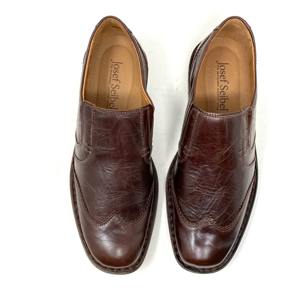 Josef Seibel Douglas Men’s Marone Leather Loafers Slip-On Comfort Dress Shoes main image 6